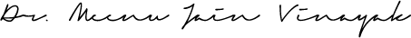 Dr. Vineet Vinayak Signature