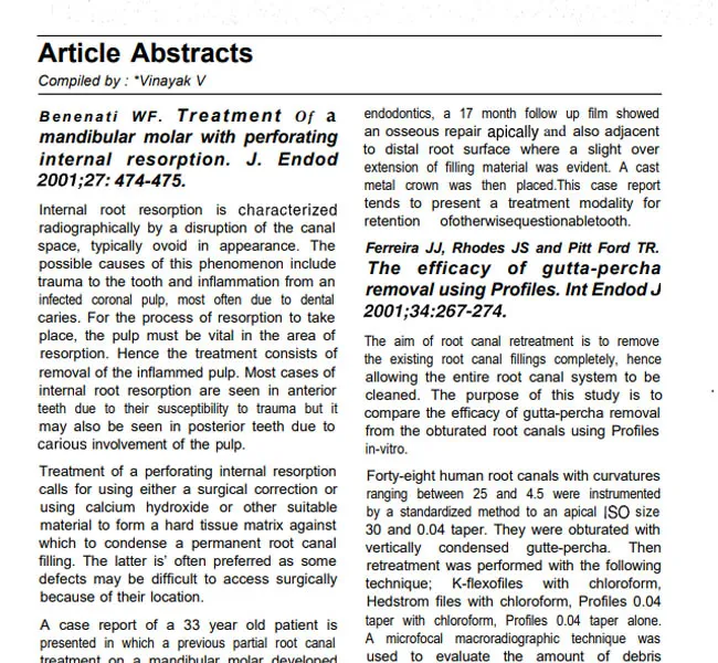 TREATMENT OF A MANDIBULAR MOLAR