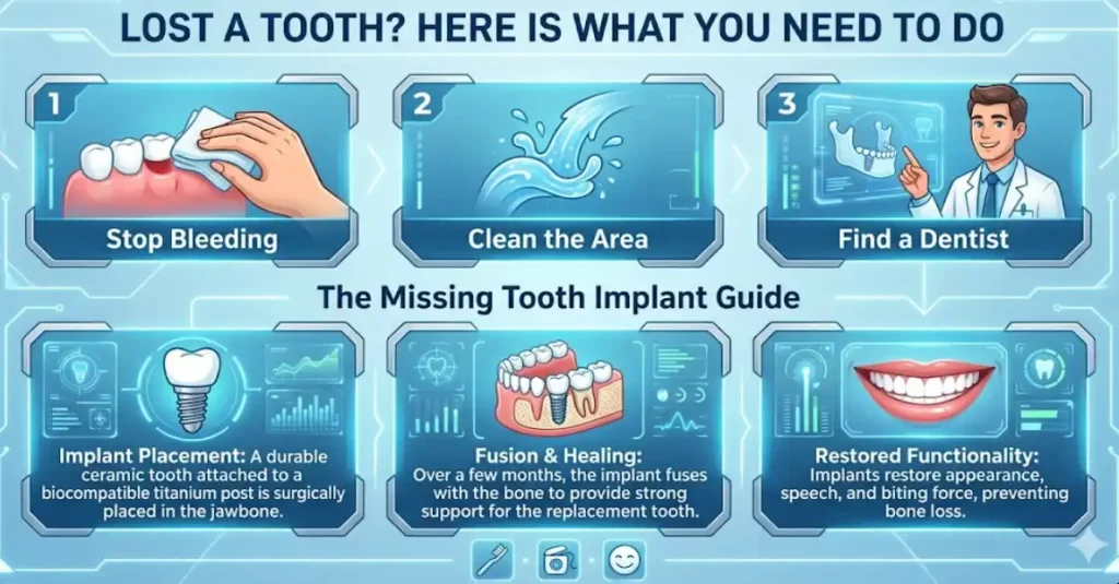 Lost a Tooth? Here Is What You Need to Do – The Missing Tooth Implant Guide